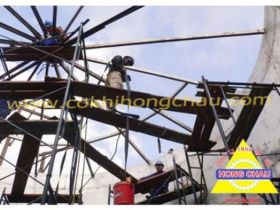 Quá trình ráp bồn 500M3 tại công trình