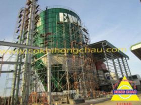 Quá trình thi công Silo chứa trấu - 364 tấn