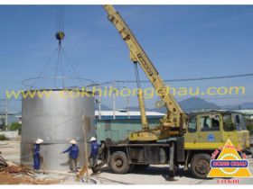 Lắp đặt bồn trụ và nhà xưởng