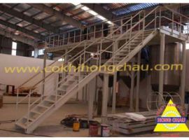 Sàn thao tác và bồn khuấy lắp đặt trên sàn
