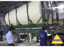 Quá trình lắp đặt bồn lên xe